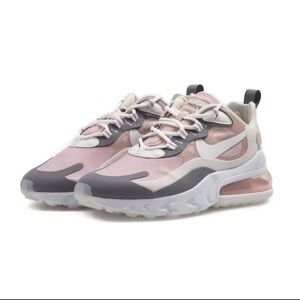 Nike Women’s Air Max 270 React Running Shoes - Pink/white/gray